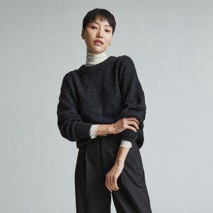 Everlane Aplaca Crewneck Sweater Size XXS Black